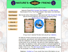 Tablet Screenshot of naturesfriend.com